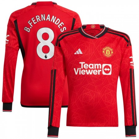 Nogometni Dres Manchester United B. Fernandes 8 Domaći 2023-24 Dugim Rukavima Nogometni Dres Manchester United B. Fernandes 8 Domaći 2023-24 Dugim Rukavima